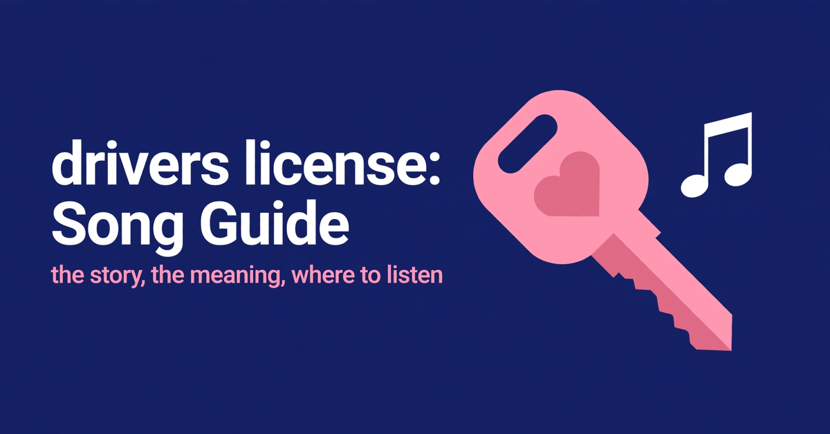 Driver License Song Lyrics Hero Image